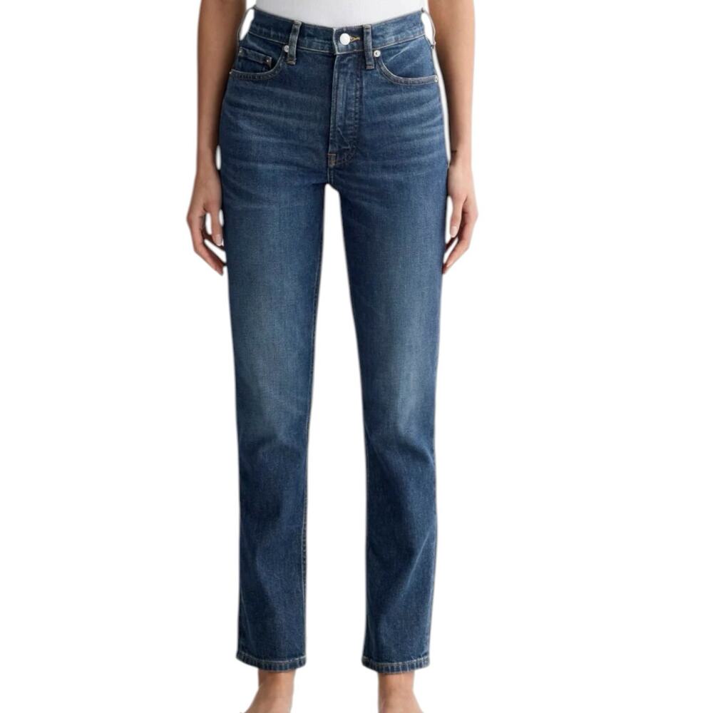 NWT Everlane The Original Cheeky Jeans Vintage Dark Blue Organic Cotton Size 30